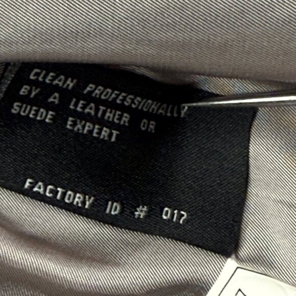 Y2K Siena Studio Leather Jacket Zip Front Red Long Sleeves Lined Size M Medium - Picture 12 of 13